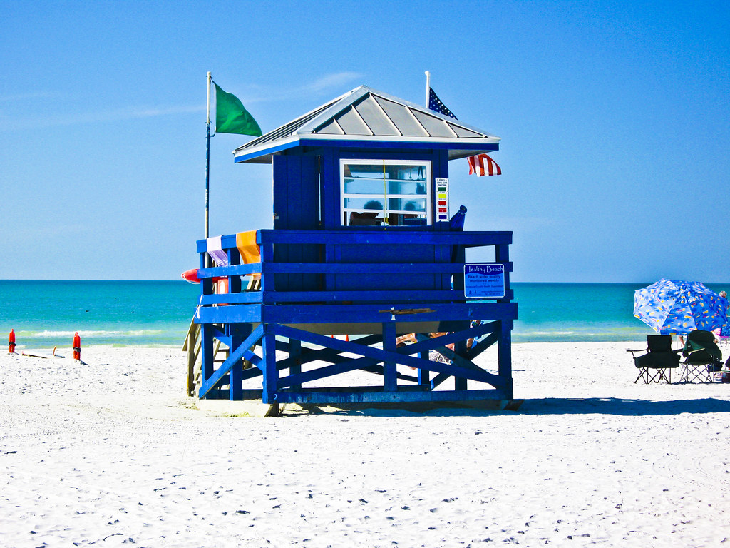 sarasota beach florida bus trip