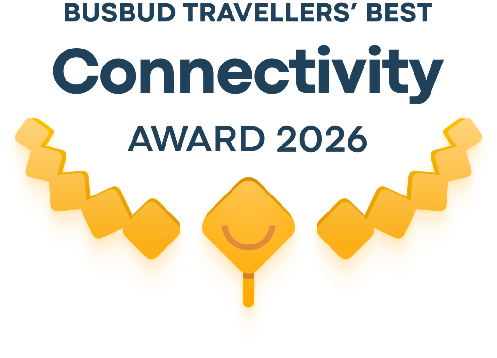 Busbud Travellers' Best Connectivity Award 2026
